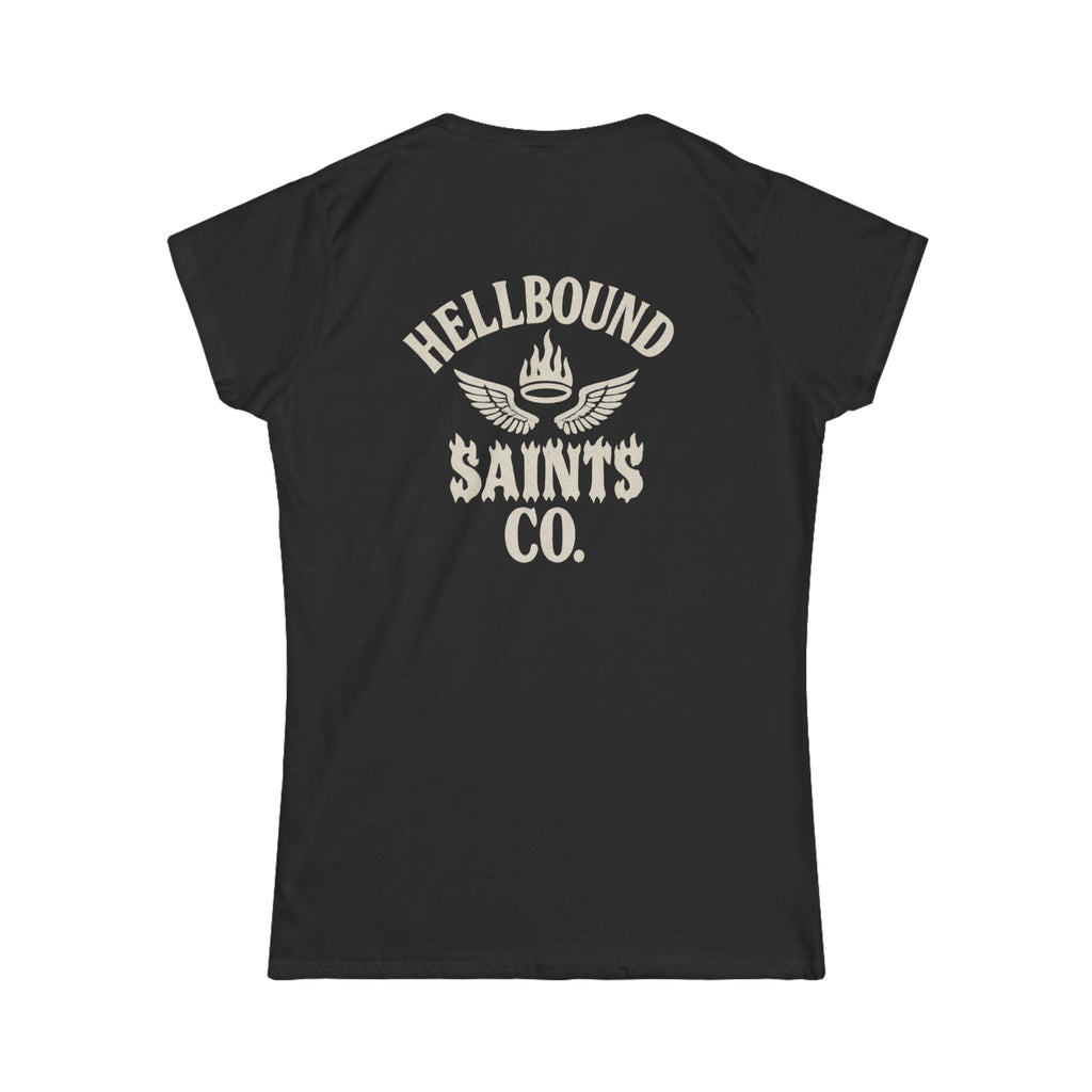 Women's Tee - Womens Hellbound Saint Twins