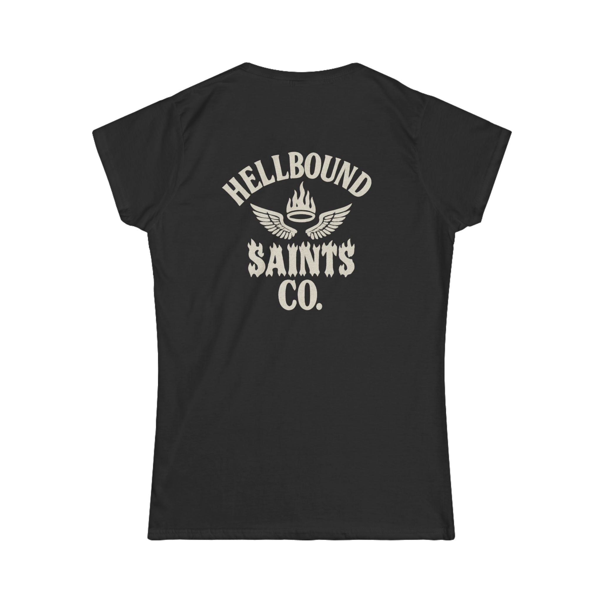 Women's Tee - Womens Hellbound Saint Twins
