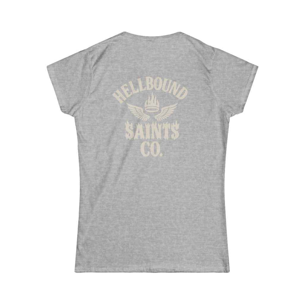 Women's Tee - Womens Hellbound Saint Twins