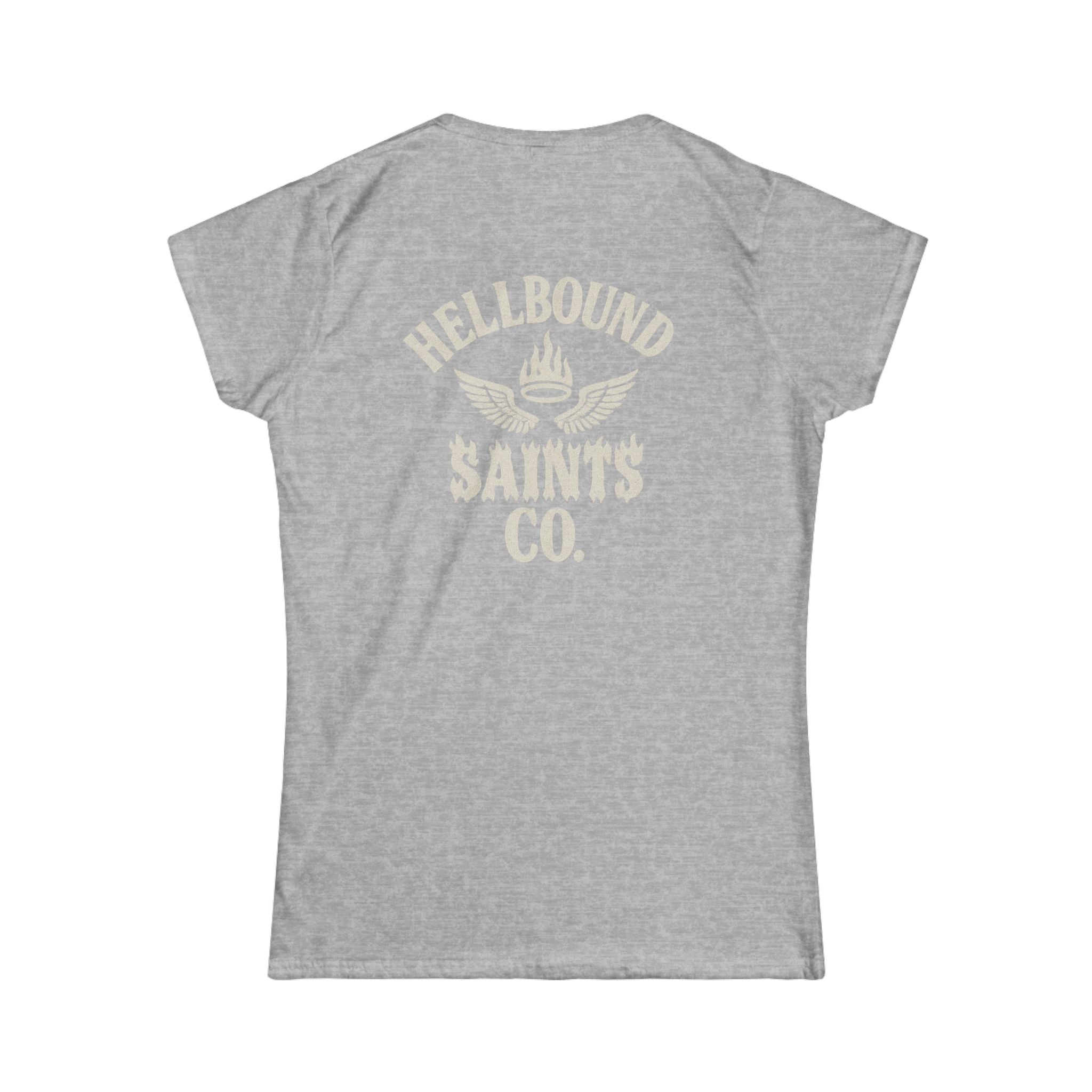 Women's Tee - Womens Hellbound Saint Twins