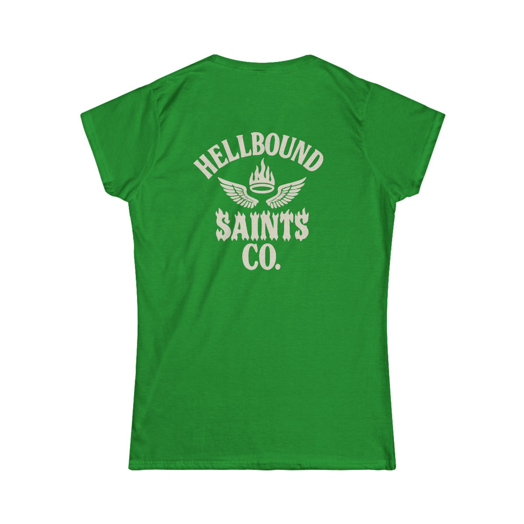 Women's Tee - Womens Hellbound Saint Twins