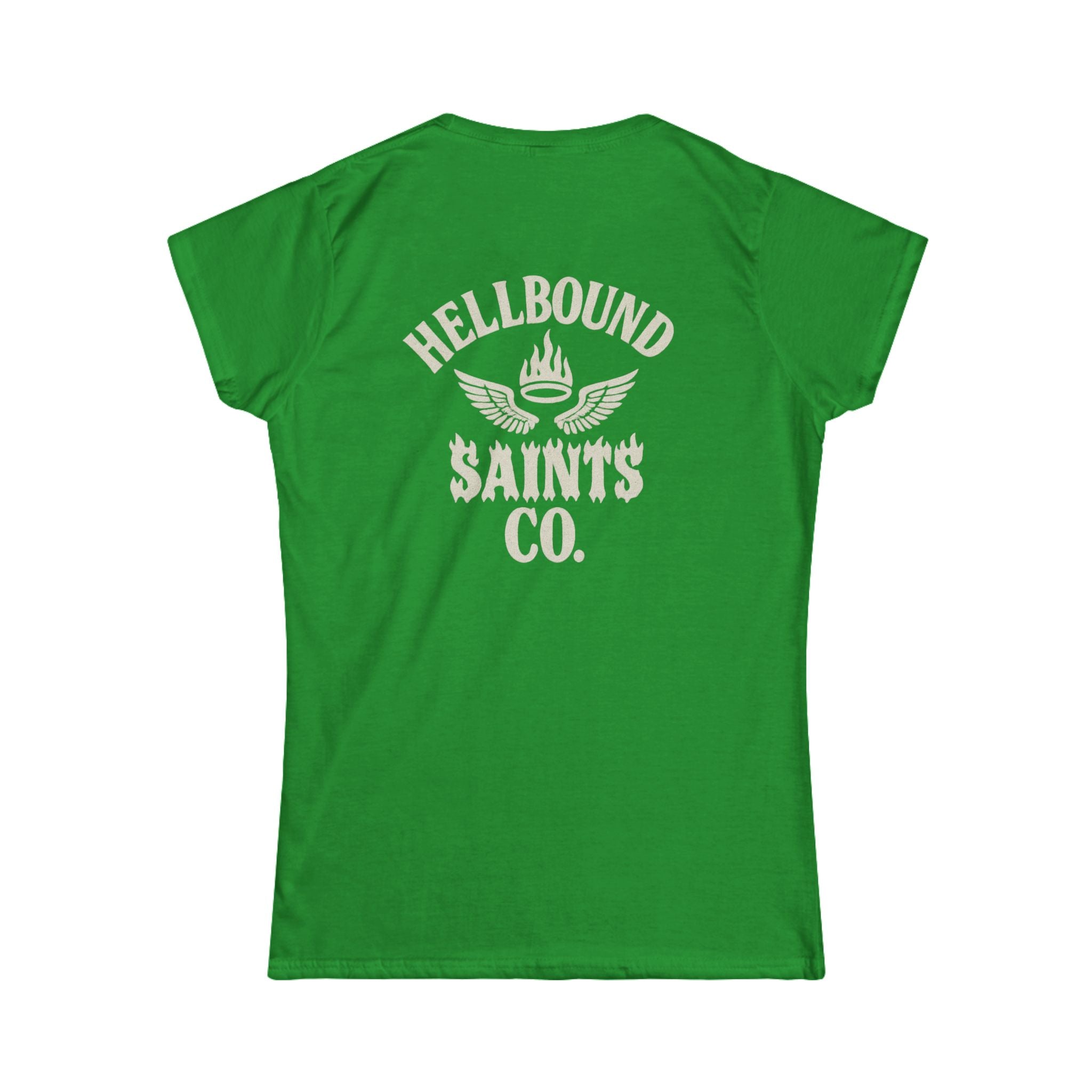 Women's Tee - Womens Hellbound Saint Twins