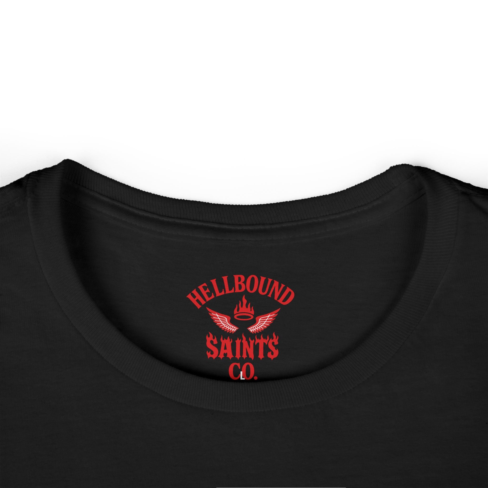 Women's Tee - Womens Hellbound Saint Twins