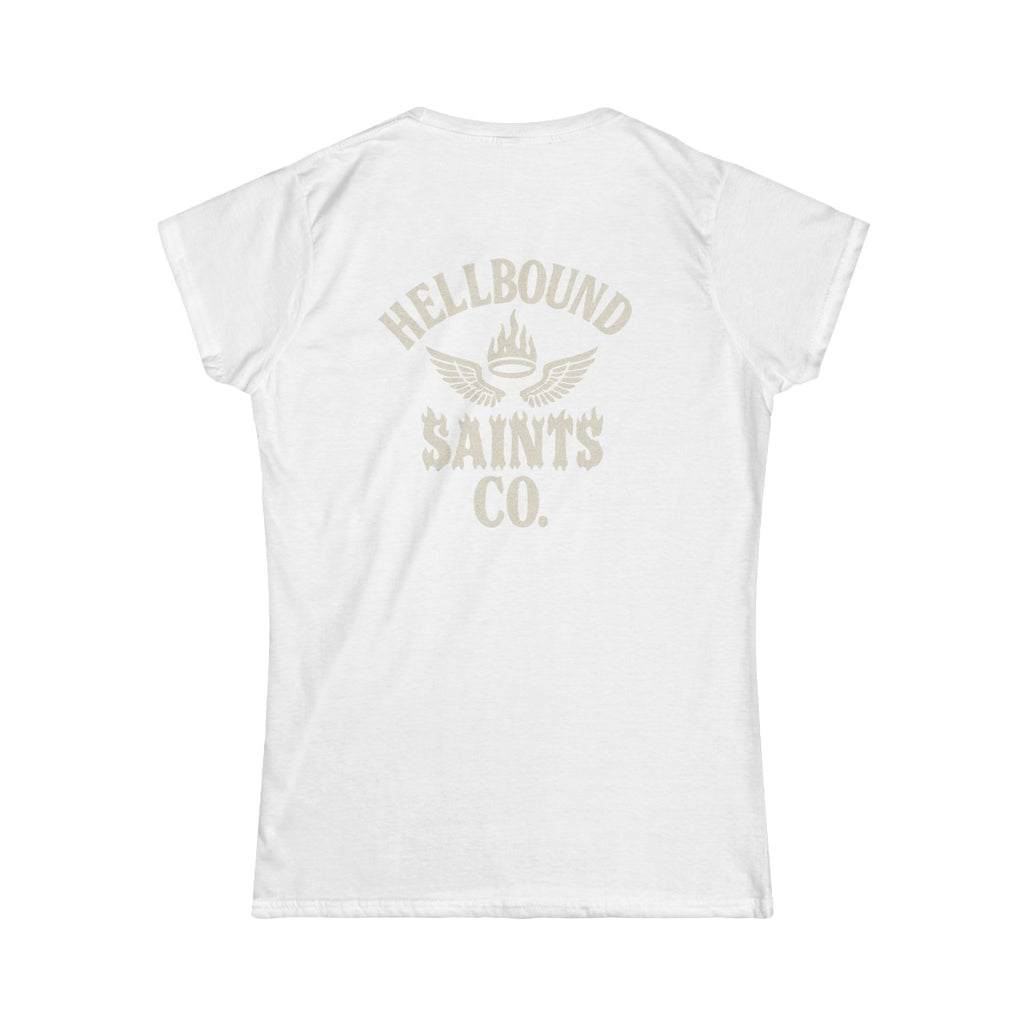 Women's Tee - Womens Hellbound Saint Twins