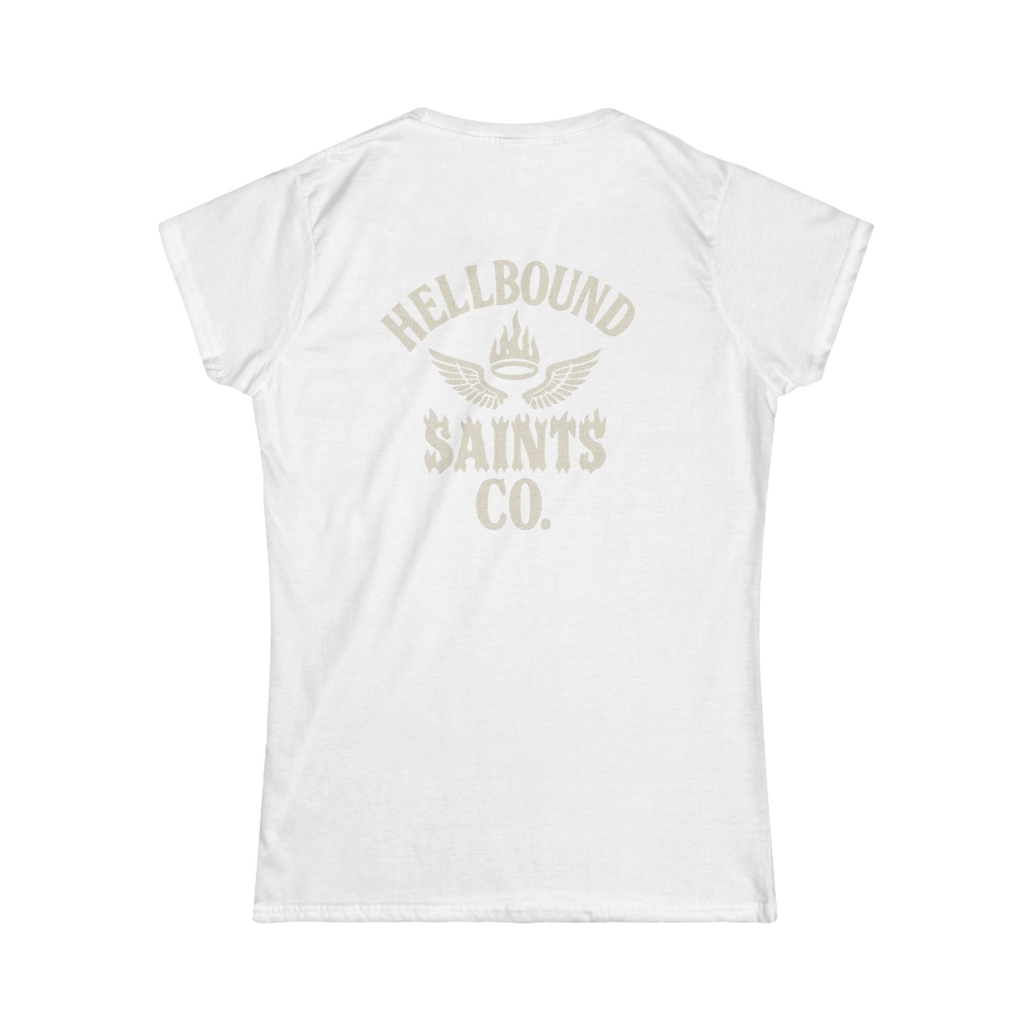 Women's Tee - Womens Hellbound Saint Twins