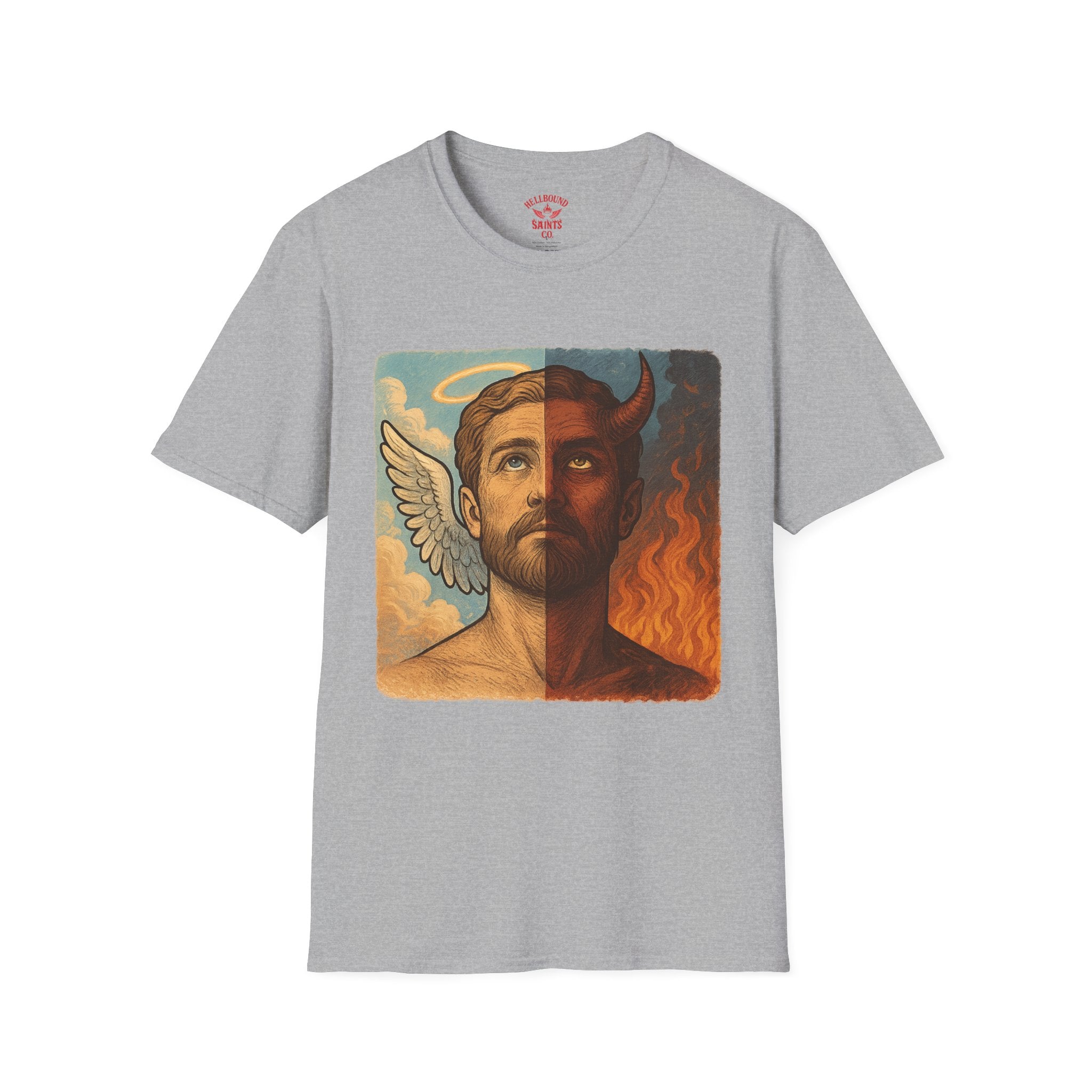Heaven or Hell T-shirt - Unisex Softstyle