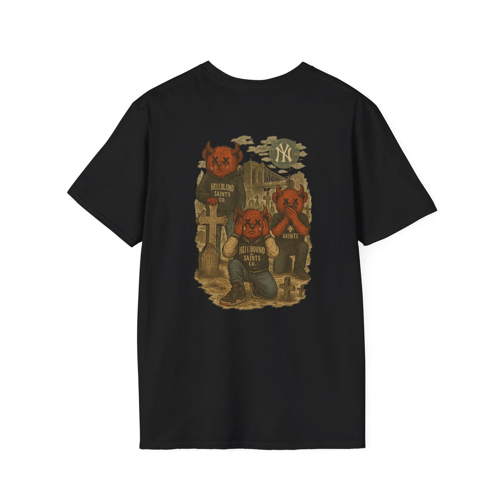 See No Evil Hear No Evil Speak No Evil Cemetery Tee