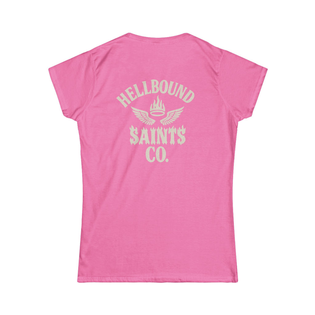 Women's Tee - Womens Hellbound Saint Twins