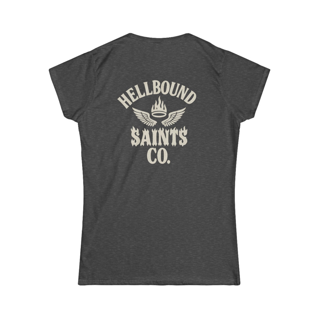 Women's Tee - Womens Hellbound Saint Twins
