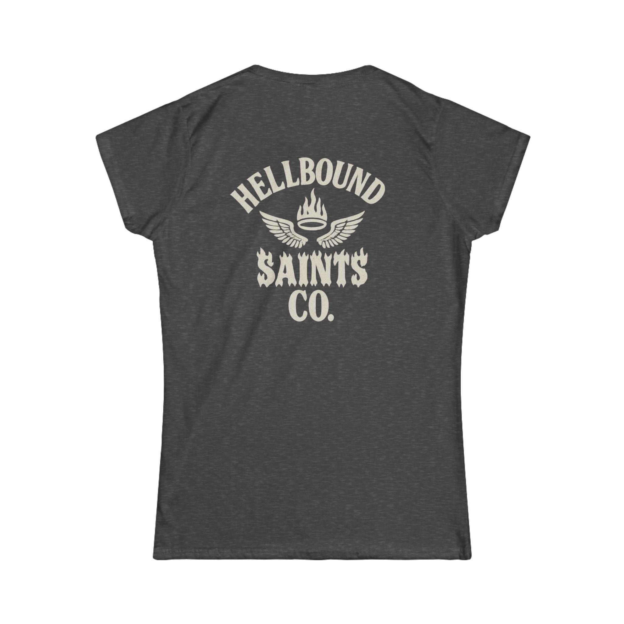 Women's Tee - Womens Hellbound Saint Twins