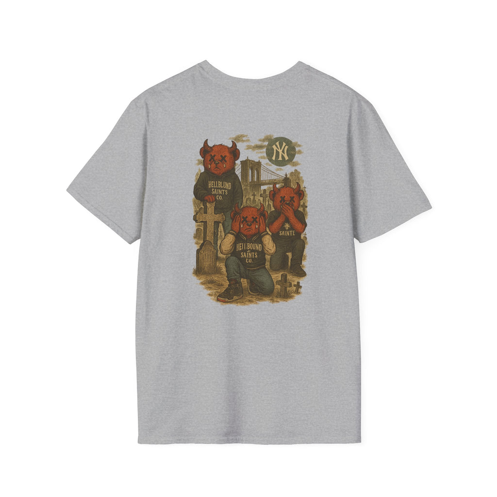 See No Evil Hear No Evil Speak No Evil Cemetery Tee