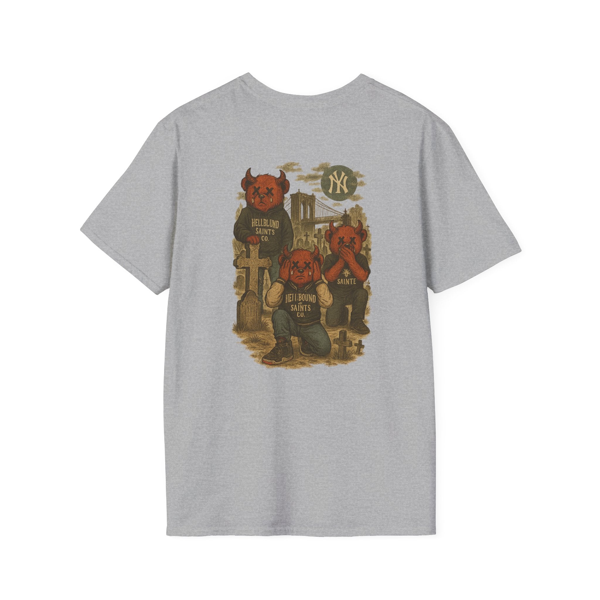 See No Evil Hear No Evil Speak No Evil Cemetery Tee