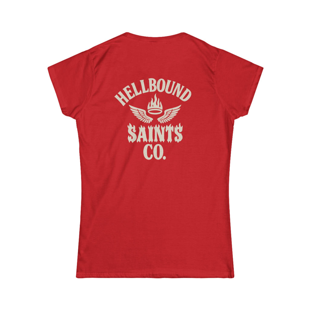Women's Tee - Womens Hellbound Saint Twins