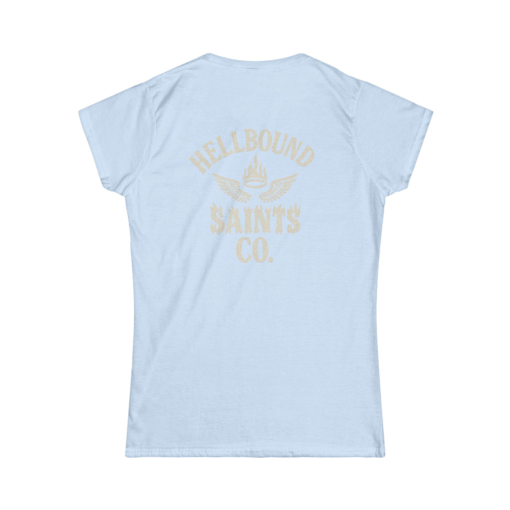 Women's Tee - Womens Hellbound Saint Twins