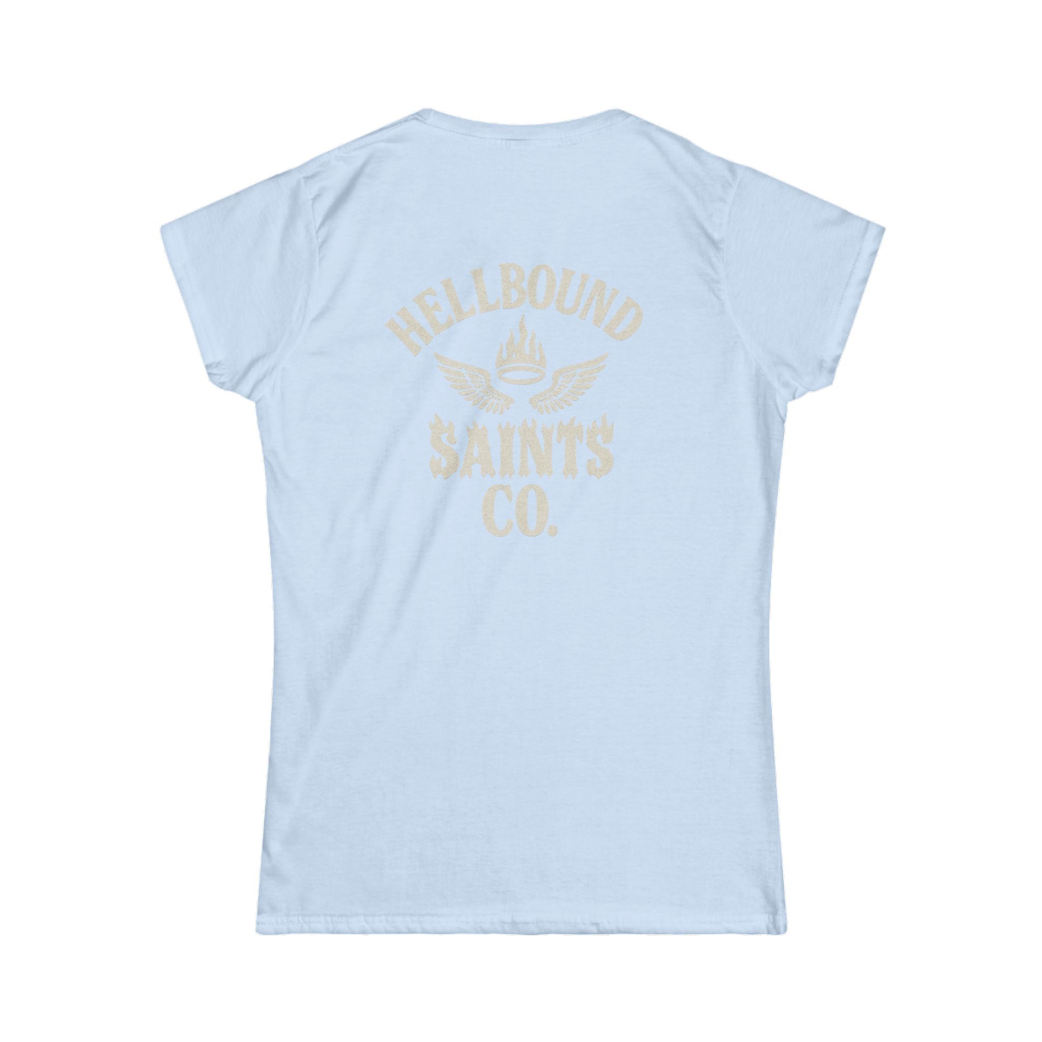 Women's Tee - Womens Hellbound Saint Twins
