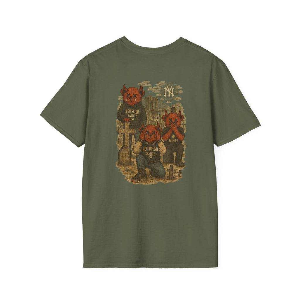 See No Evil Hear No Evil Speak No Evil Cemetery Tee
