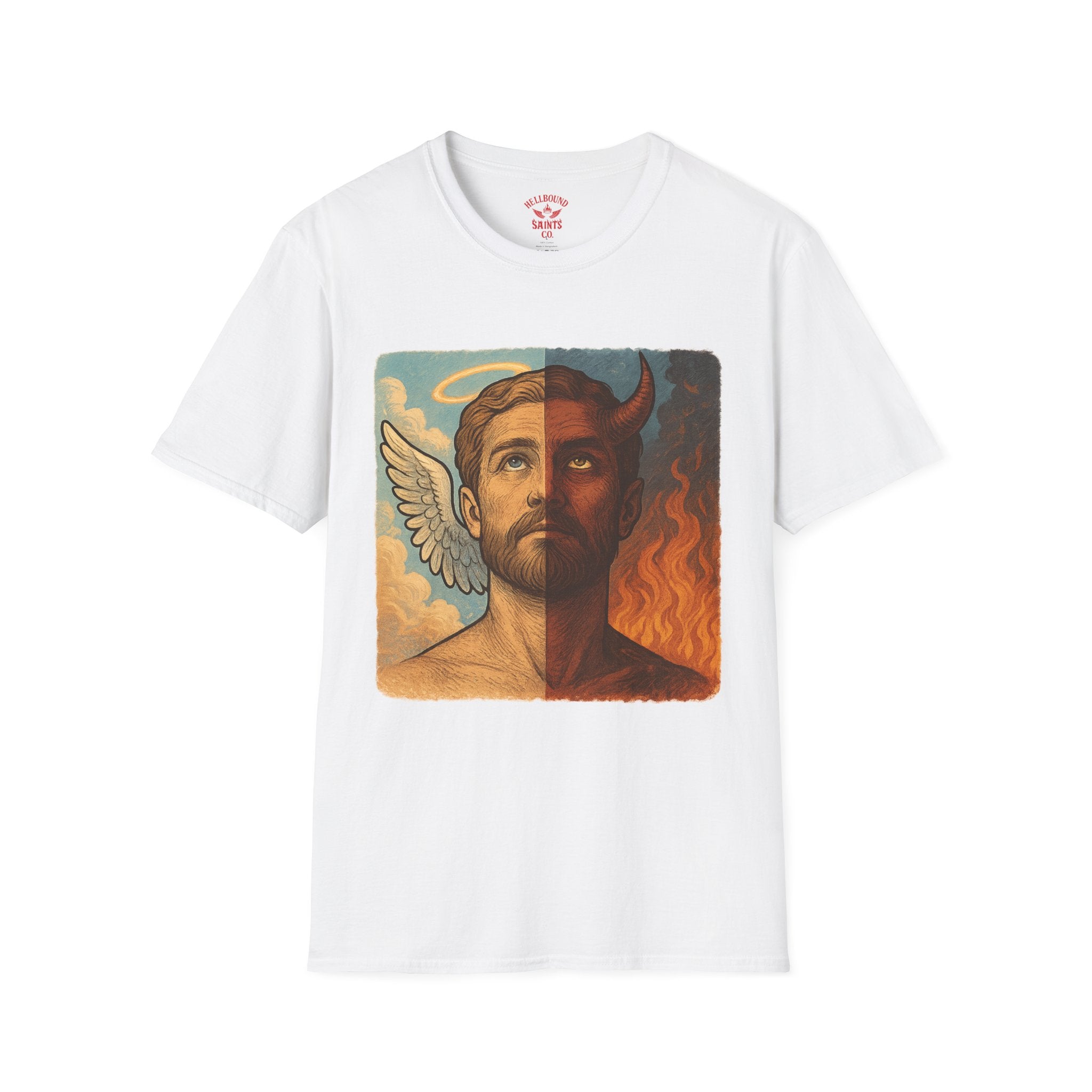 Heaven or Hell T-shirt - Unisex Softstyle